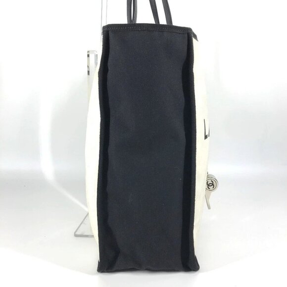 CHANEL A92885 logo Lady First with Whistle Tote Bag Bicolor Shoulder Bag - Picture 3 of 16